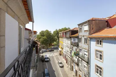 a view of a city street from a building at Virtudes River Views by Porto City Hosts in Porto