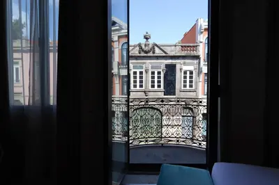 a view of a building from a window at HM - Vagus Oporto House in Porto