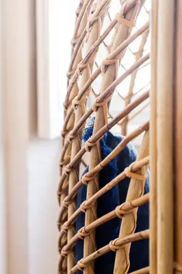 a close up of a wicker basket at DA'HOME - Boavista Blue Studio - NEW in Porto
