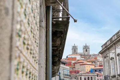 a view of a city from a building at GuestReady - Bourse Apartments in Porto