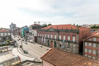 a view of a city street with buildings at Casa D'Ouro Apartment by Oporto Soul in Porto