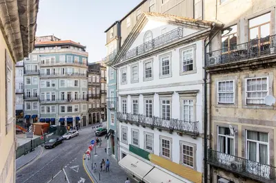 a view of a city street with buildings at Mouzinho Darling Studio w/ AC in City Center by LovelyStay in Porto