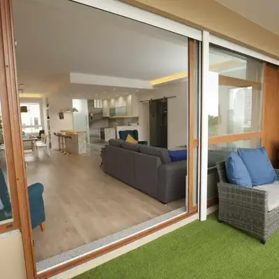 Golden & Blue House