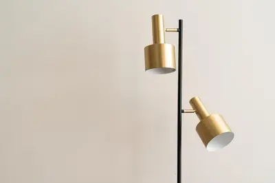 a lamp with two lights on a white wall at Shiny Porto in Porto