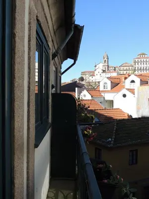 a view from the balcony of a building at Maria da Sé Historic House in Porto
