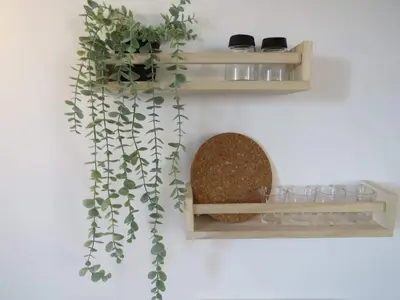 a bedroom with a bed and a shelf on the wall at Casa das Virtudes, Lapa - Estadia no coração do Porto in Porto