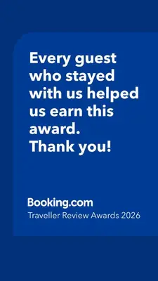 a blue picture with the words every guest who stayed with us helped us earn this at Casa do Bonjardim, Lapa - Estadia no coração do Porto in Porto