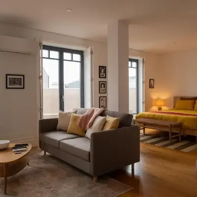 Spacious Studio w/ Balcony & AC by LovelyStay