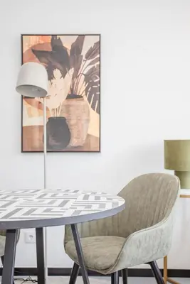 a dining room with a table and a chair at Liiiving in Porto - City Design Studios in Porto