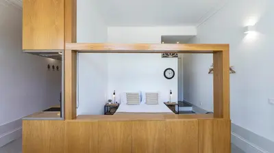 a bedroom with a bed in a room at OPOrto Downtown Studio by LovelyStay in Porto