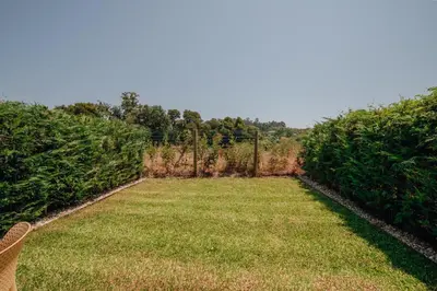 a garden with grass and trees in the background at Amazing Pool Apartments by Vacationy in Vila Nova de Gaia