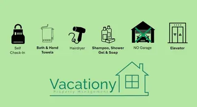 a schematic diagram of a variation of property management at Downtown Prime With Terrace by Vacationy in Porto