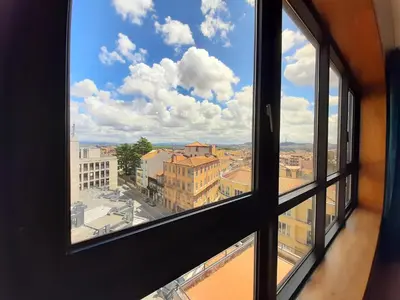 a view of a city from a window at Porto Vista II by Flat in Porto in Porto