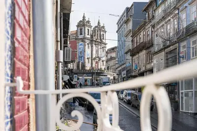a view of a city street from a window at GuestReady - Modern Apartment in Bolhão in Porto