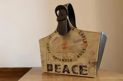 a paper bag with a knife on top of a table at FLH Porto Classic Apartment with Parking in Porto
