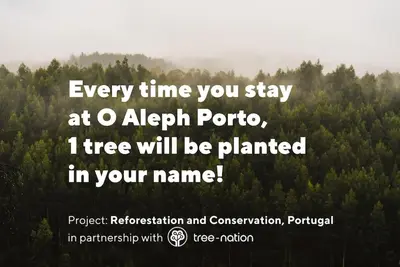 a picture of a forest of trees with a quote at O Aleph, irresistible duplex apt. w/AC and balcony in Porto