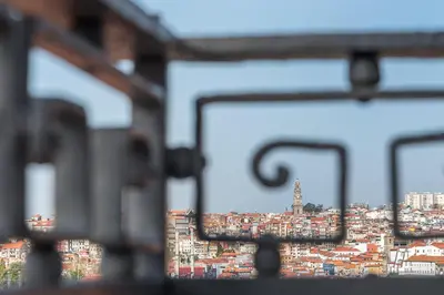 a view of a city from a bus window at GuestReady - Porto Wine District Penthouse in Vila Nova de Gaia